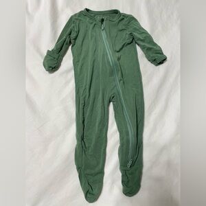 Cozy Green Kids Footie Pajamas